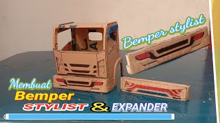 cara membuat bemper ala jetbus3 & bemper stylist dari kardus