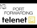 Telenet port forwarding