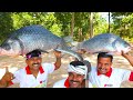 18 kg size big katla fish curry cooking for village people  villfood kitchen