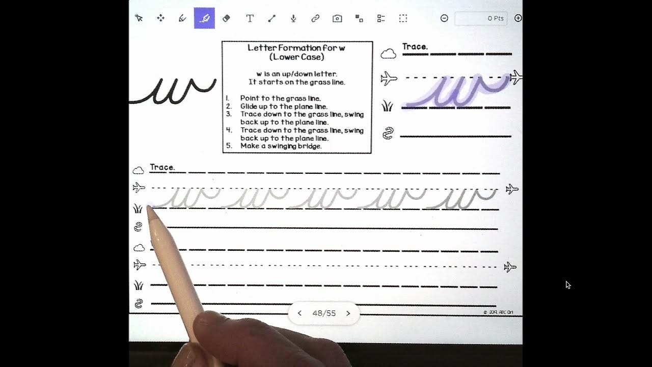 Wilson Cursive L Beginning