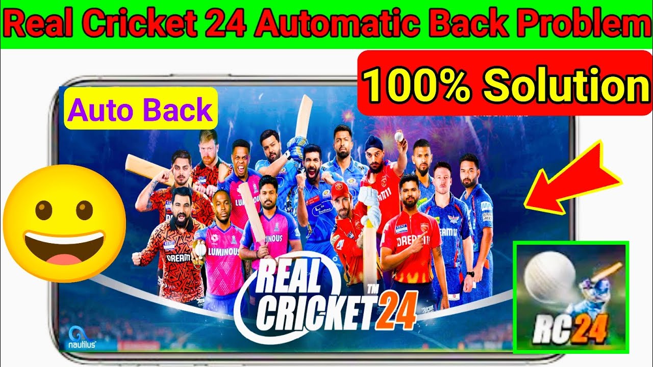 RC 24 Auto Back Problem | Real Cricket 24 Auto Back Problem | RC 24 Crash Problem | Real Cricket 24