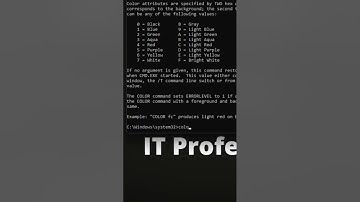 How to Change the Color in Command Prompt