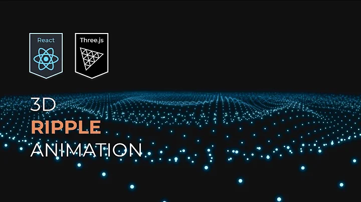 Create a 3D Ripple Animation with React and Three.js using react-three-fiber | A Beginner's Tutorial