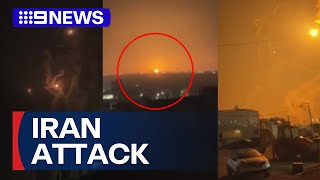 War escalates in Middle East as Iran attacks Israel | 9 News Australia