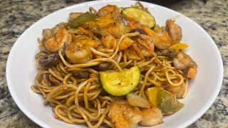 CHOW MEIN DE CAMARONES