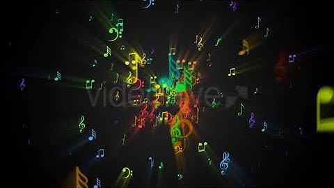 Musical Note Symbols Background