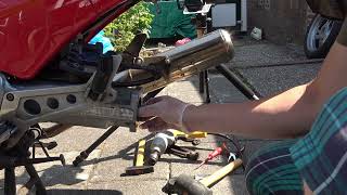 HONDA NTV 650 Remove Engine from HONDA NTV 650 this video is a raw unedited video