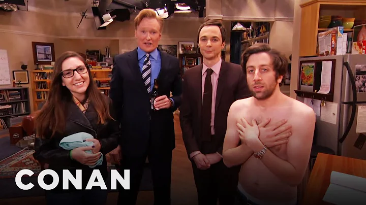 Jim Parsons & Conan Raid The "Big Bang Theory" Set...