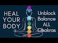 ALL 7 Chakras Healing Meditation. Unblock & Balance Chakras Sleep Meditation - Chakra Meditation