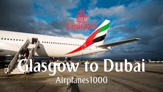 Emirates Boeing 777-300ER A6-ENL Glasgow to Dubai Flight Report *FULL FLIGHT*