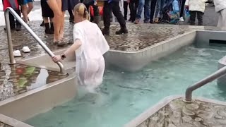 ICE HOLE BATHING #12 | COLD WATER | SWIMMING WINTER | EPIPHANY BAPTISM 2024