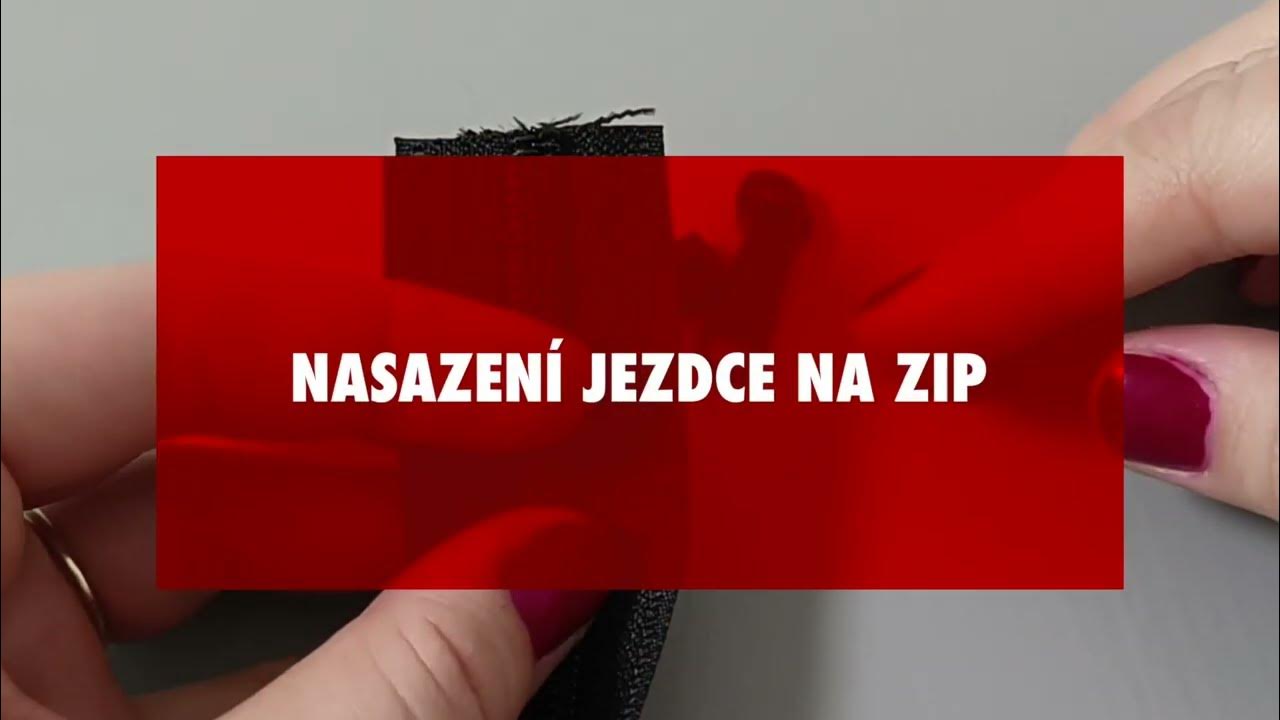 Jak nasadit jezdec na metrážový zip? How to put a slider on a zipper