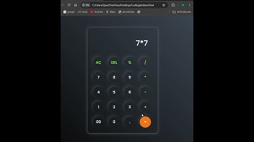 Calculator Using HTML CSS AND JS  Subscribe for more videos #coding #shorts #youtubeshorts