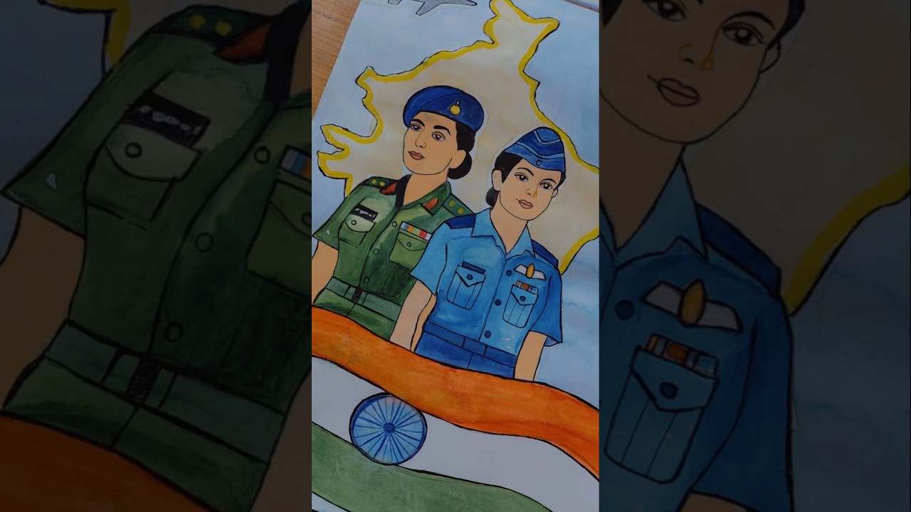 Happy Republic Day 🇮🇳🌟|  Easy Drawing for School Competition ✍🏻 | 