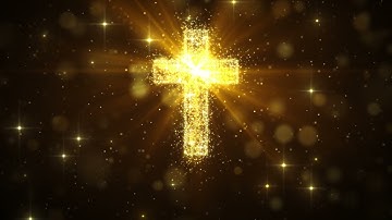 1 Hour Worship Background Video | Glowing Cross Meditation | Christian Worship Loop in 4K