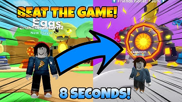 I BEAT CLICKER SIMULATOR IN 8 SECONDS ROBLOX TECH UPDATE