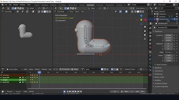 Walking 3D Worm with Blender 2.82 (Blender Tutorial Indonesia)