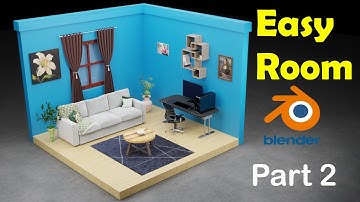 How to Model a 3D Isometric Room in Blender (Part 2)