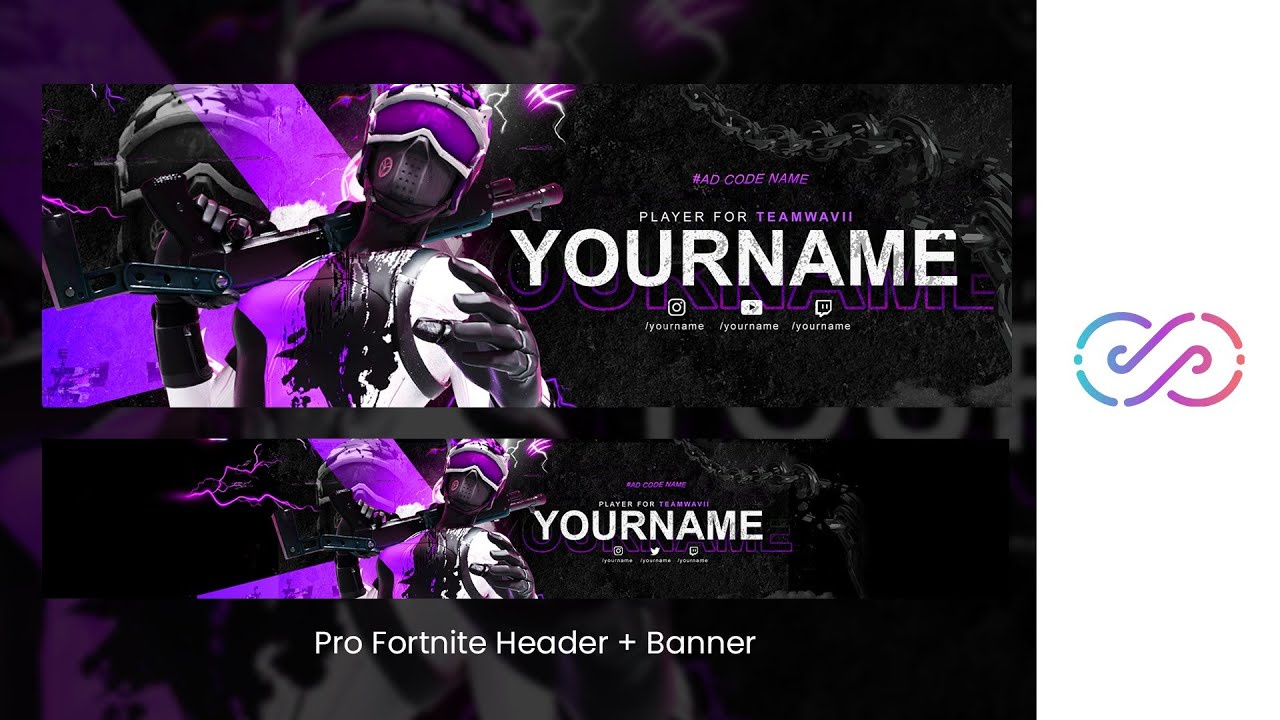 Pro Fortnite Twitter Header Banner Download Adobe Photoshop 2020