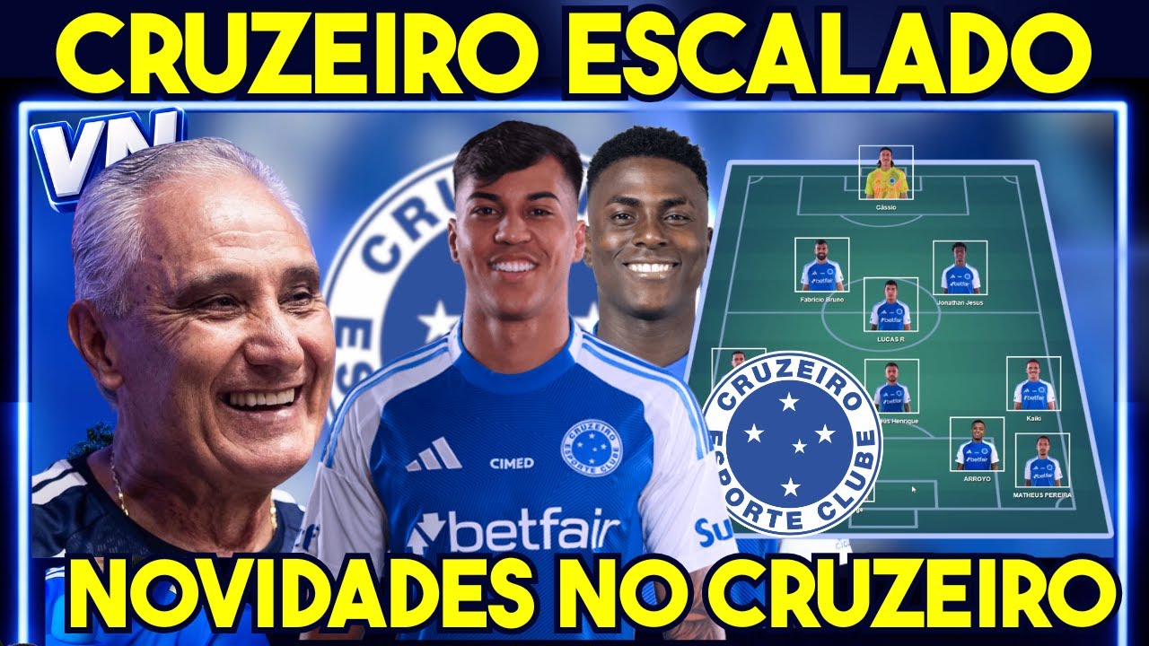 SAIU ✅🦊 ESCALAÇÃO DO TITE PARA O JOGO DO CRUZEIRO X UBERLANDIA 