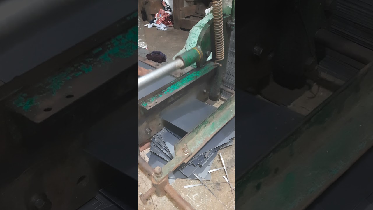 transformer silicone iron core cutting কাজ চলছে