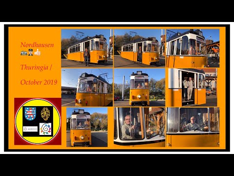 ET 57 tram special trip in Nordhausen / Germany, 2019 / ET 57 Straßenbahn-Sonderfahrt in Nordhausen