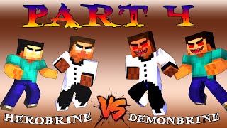 AMONG US THE IMPOSTOR PART 4  : HEROBRINE BECAME DEMON - MONSTER SCHOOL