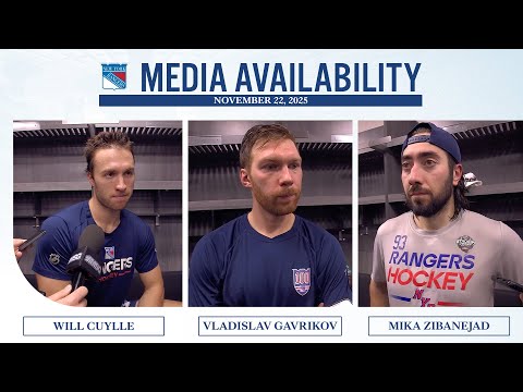 NYR at UTA: W. Cuylle, V. Gavrikov & M. Zibanejad Postgame Media Availability | Nov. 22, 2025