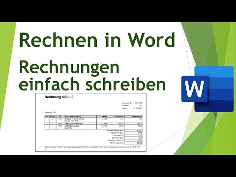 Rechnen in Word - einfach z.B. Rechnungen schreiben