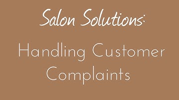 Handling Customer Complaints