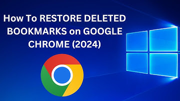 How To RESTORE DELETED BOOKMARKS on GOOGLE CHROME (2024)