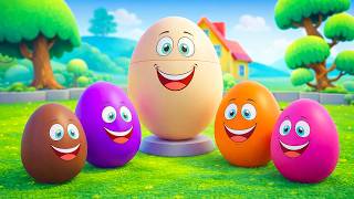 Learning Colors and Numbers Song | Colorful Eggs on the Farm | Chinuu Kids Rhymes