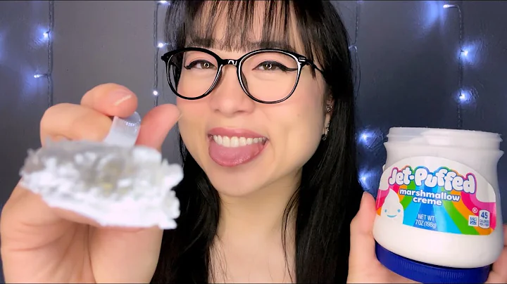 ASMR Eating Sticky Marshmallow Fluff w/ Your Face (Mouth Sounds, Whisper)