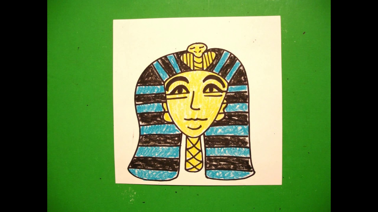 Lets Draw An Egyptian Pharaoh Youtube