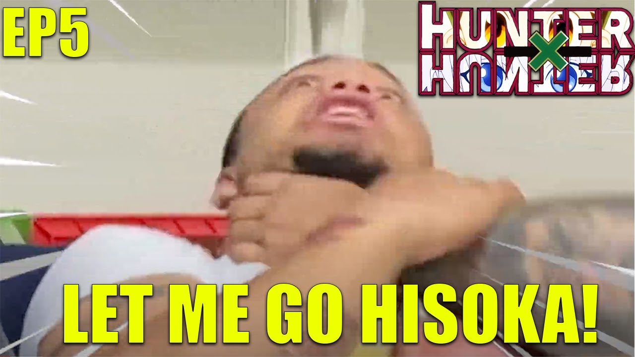 (HXHEP5) HISOKA GRABBING NECKS?! - TEACHING MY BOYFRIEND HUNTER X HUNTER EPISODE 5: REACTION VIDEO