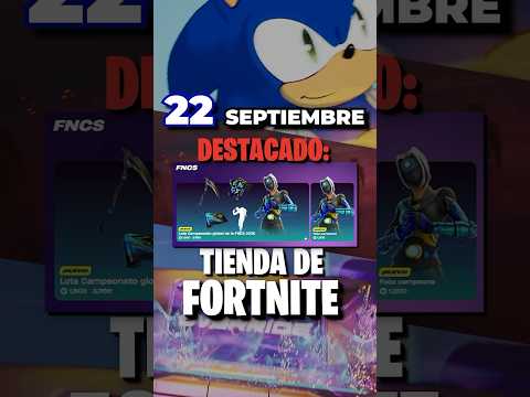 Tienda de Fortnite del día 22 de septiembre 🌟 ¡Nueva skin de la FNCS! #fortnite #fncs