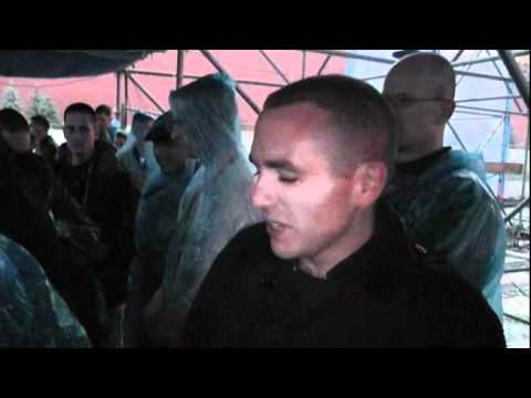 Waiting out the rain at Moscow Military Tattoo