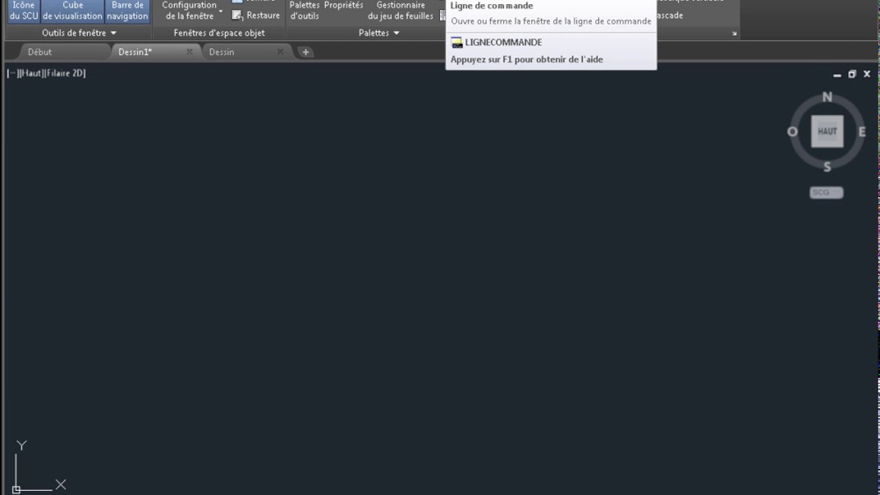 Comment faire pour activer la ligne  de  commande  dans 