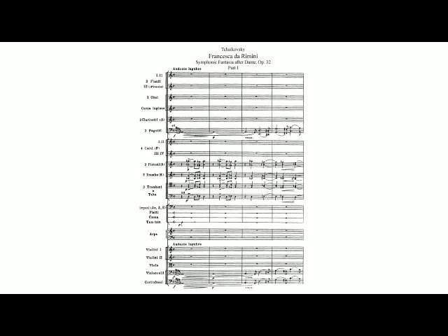 Tchaikovsky: Francesca da Rimini, Op. 32 (with Score) - YouTube
