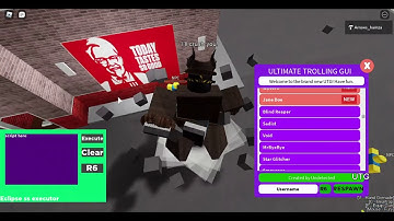 Roblox utg (ultimate trolling gui) showcase ! (ss executor game)
