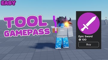 How to Make a TOOL GAMEPASS in Roblox Studio