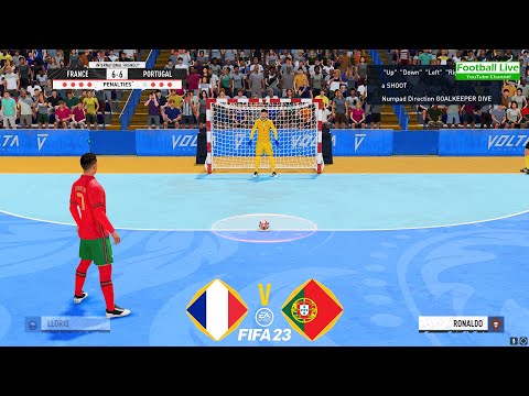 FIFA 23 | France vs. Portugal | Penalty Shootout Futsal | Mbappe vs Ronaldo - Gameplay PC