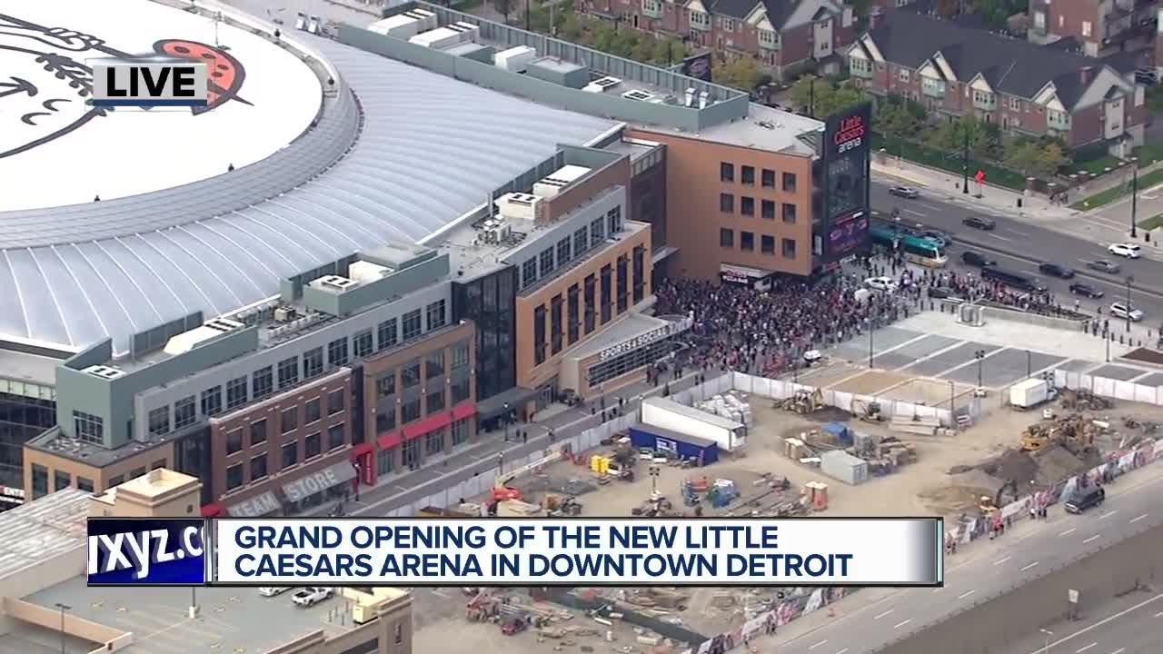 Grand Opening of the new Little Caesars Arena - YouTube