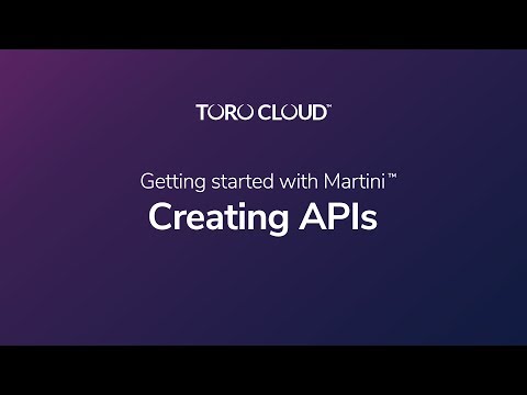 Creating APIs: Getting Started with Martini™