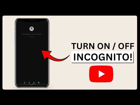 how to turn on incognito mode on YouTube