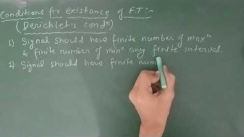 Conditions for existence of Fourier transform(Derichilet)! for IES, IAS, GATE, EE, ECE! Lecture-100.