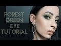 Dark Forest Green + Olivey Foiled Eyes