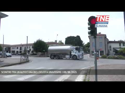 SCONTRO TRA UN'AUTO E UNA BICI: CICLISTA GRAVISSIMO  | 06/08/2025