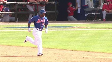 STL@NYM: De Aza doubles, moves to third on error