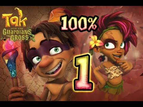 Tak and the Guardians of Gross Walkthrough Part 1 (Wii, PS2) 100% All Collectibles